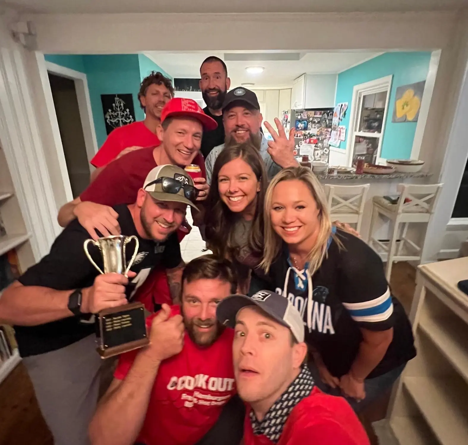 Trophy shot in the kitchen