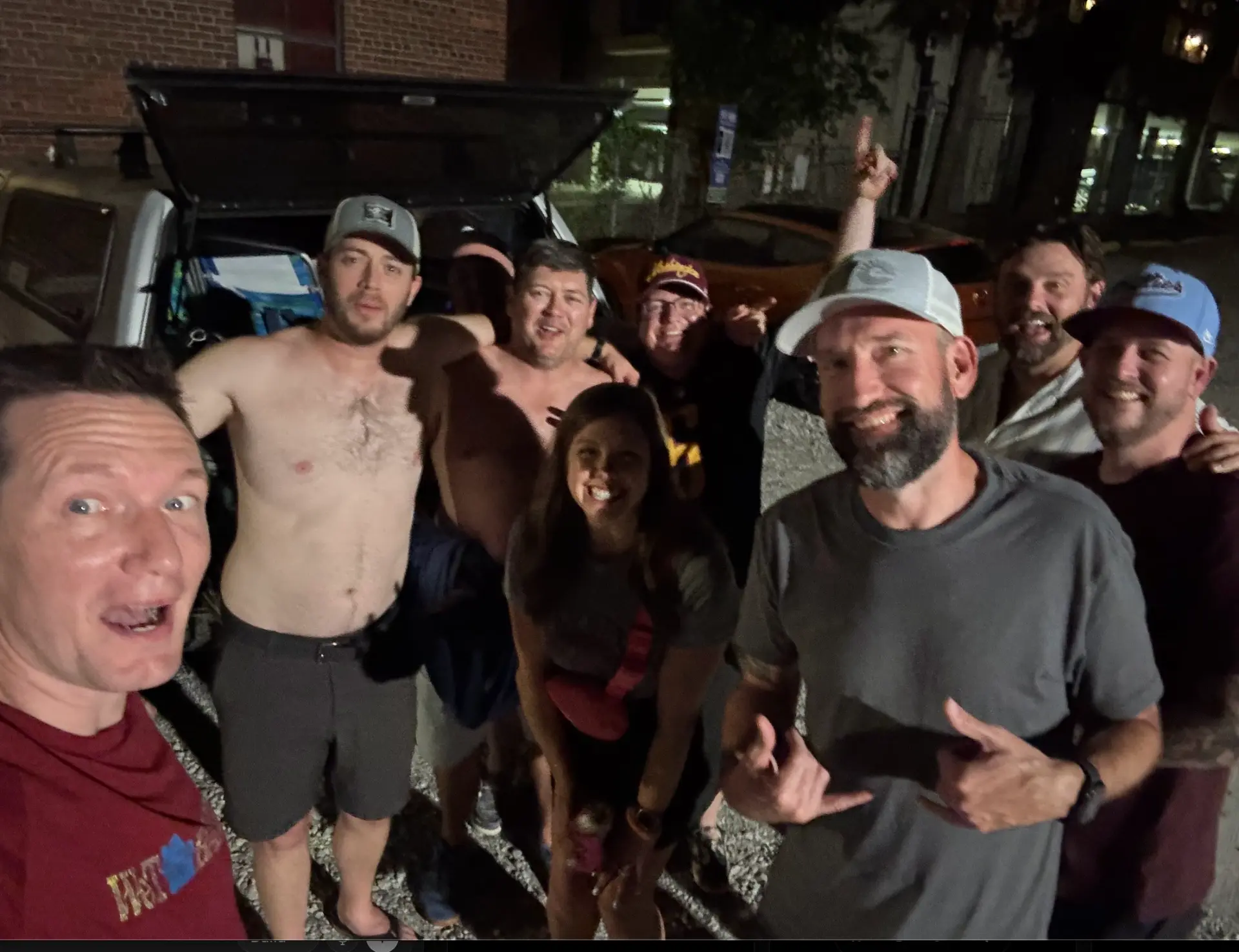 Tailgate finish, draft night